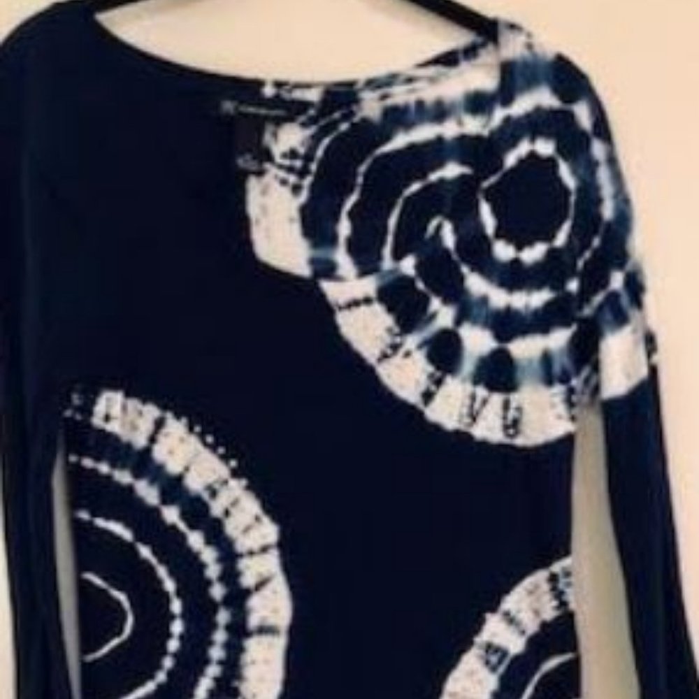 INC Dressy Casual Tie-Dye Tee shirt style Top